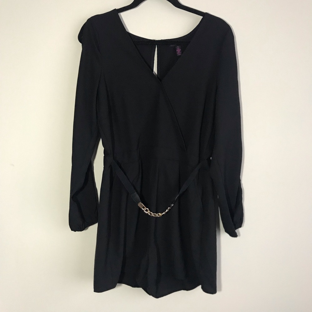 NWT Material Girl Black Crossover Styler Romper